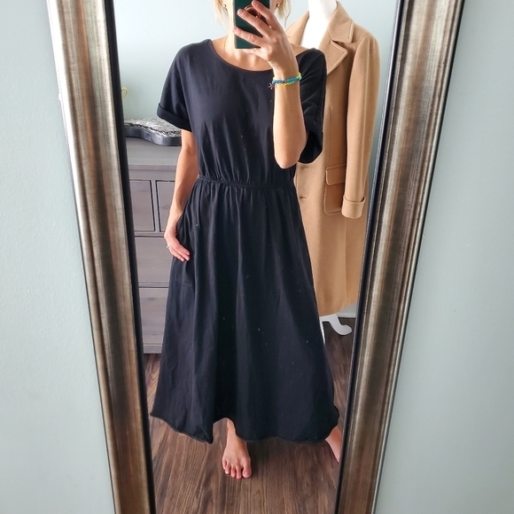 NEW Free People Beach Black Maxi Dress - Picture 1 of 5